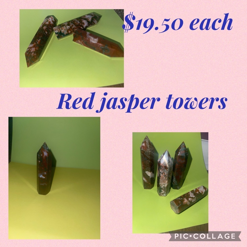 Red jasper towers